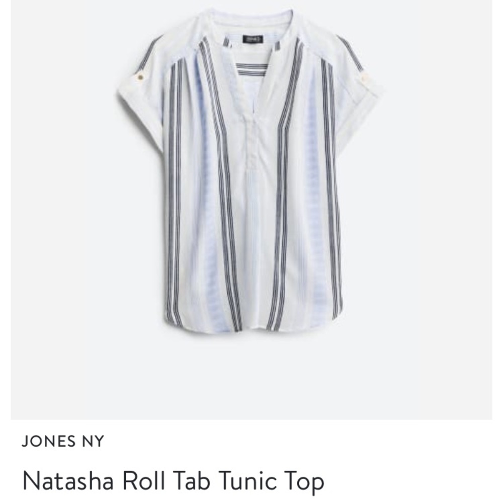 NWT Blue Stripe Blouse